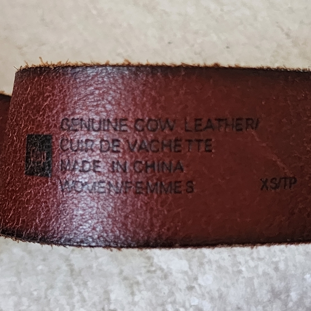 Genuine cow leather statement belt color brown - Picture 2 of 4